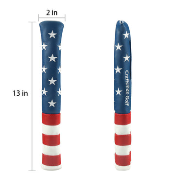 Stars Red&White&Blue Alignment Stick Cover - CraftsmanGolf
